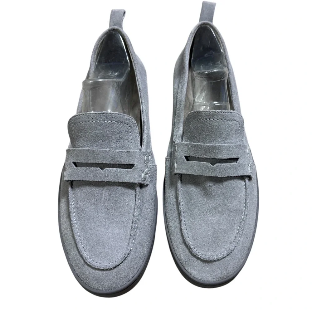 Vionic Gray Suede Loafers Slip On‎ Comfort Shoes Women's 10 Excellent Cond